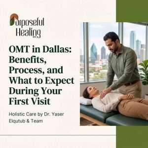 OMT in Texas showing osteopathic manipulative treatment for mobility improvement and personalized healthcare